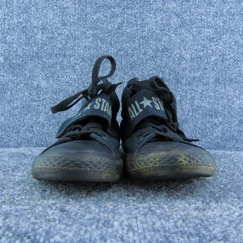 Converse Boys Sneaker Shoes Athletic Black Fabric Lace Up Size Y‎ 3 Medium